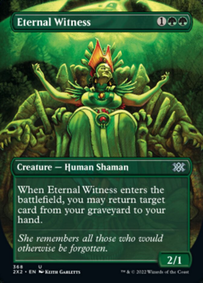 Eternal Witness (Borderless Alternate Art) [Double Masters 2022] | Tacoma Games