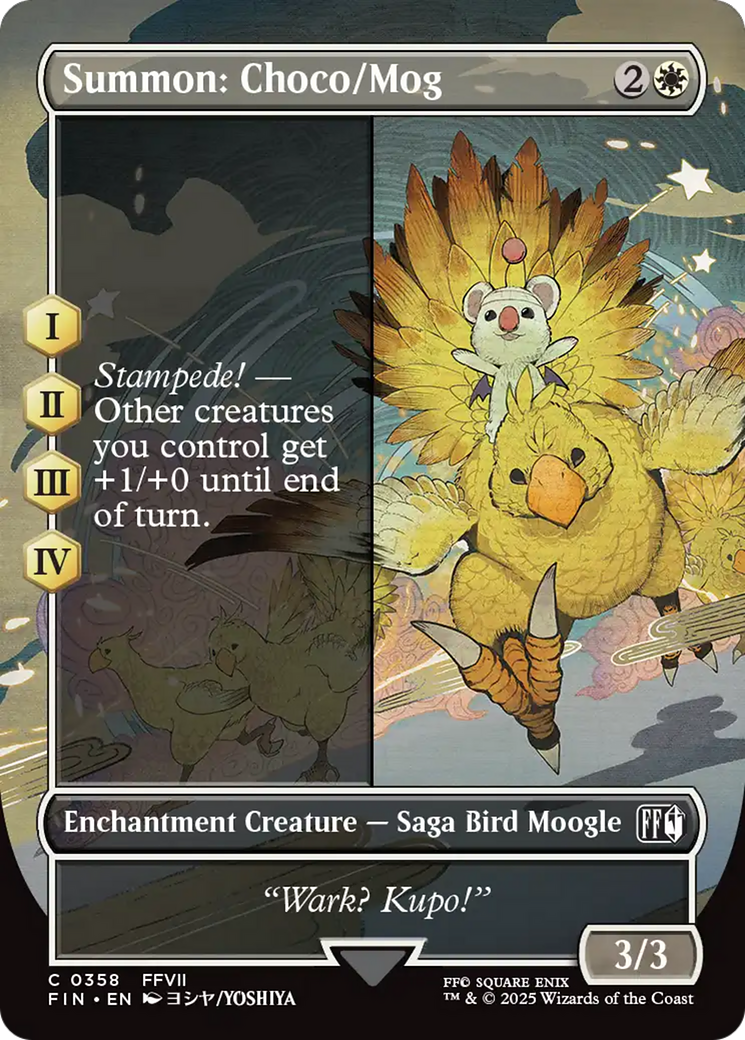 Summon: Choco/Mog (Borderless) [FINAL FANTASY] | Tacoma Games
