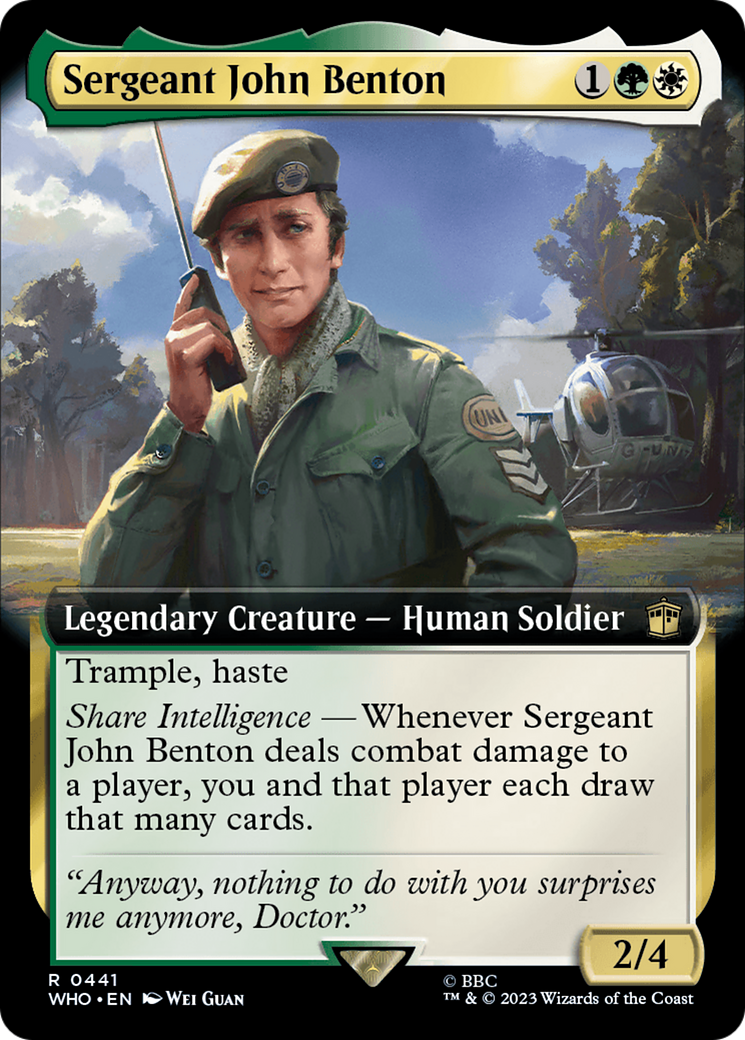 Sergeant John Benton (Extended Art) [Doctor Who] | Tacoma Games