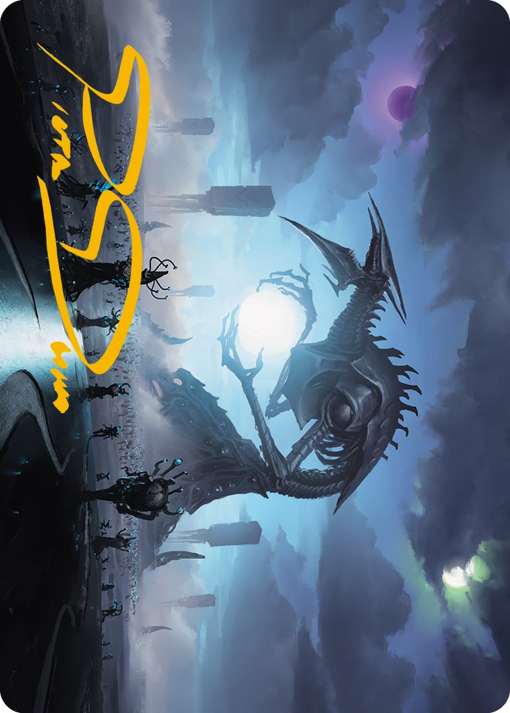Blue Sun's Twilight Art Card (Gold-Stamped Signature) [Phyrexia: All Will Be One Art Series] | Tacoma Games