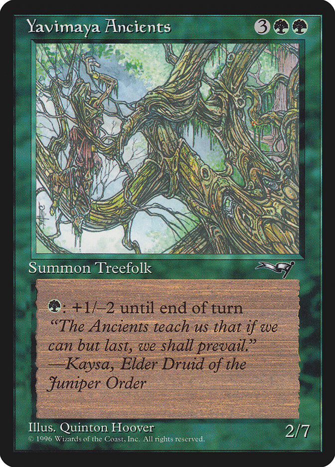 Yavimaya Ancients (Druid Art) [Alliances] | Tacoma Games