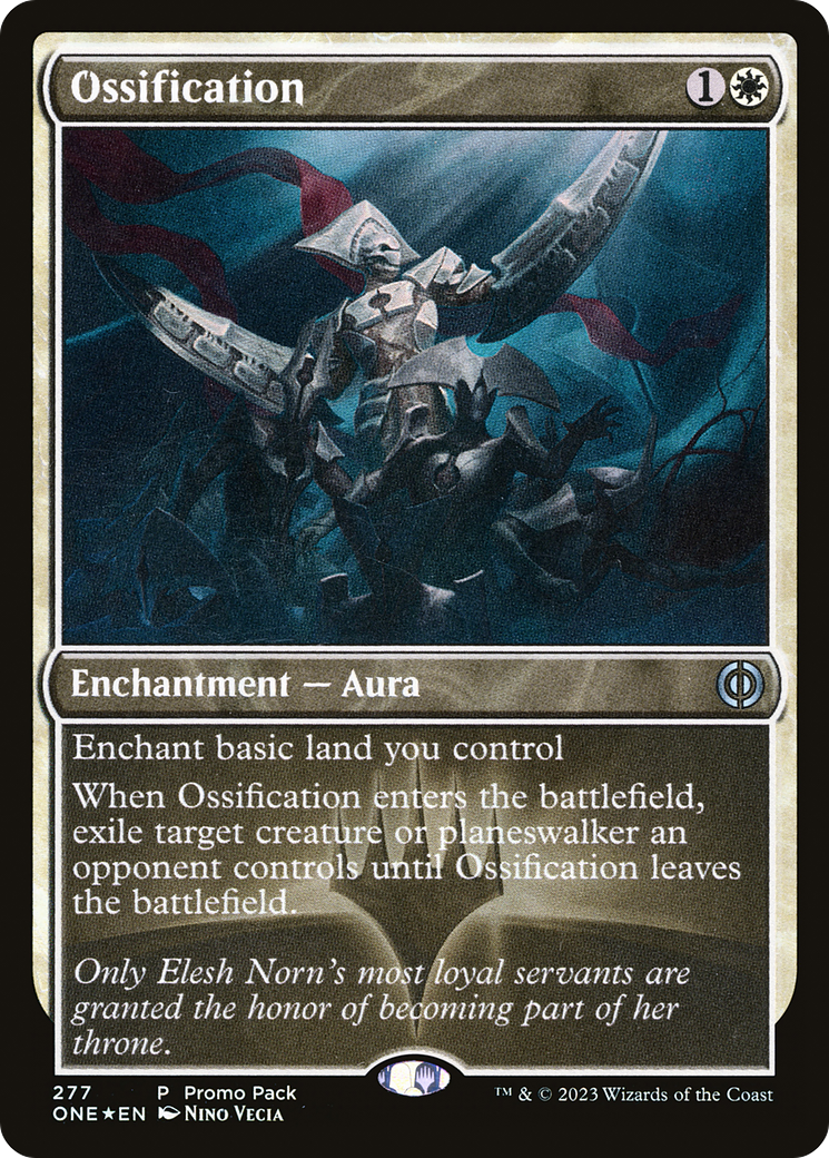 Ossification (Promo Pack) [Phyrexia: All Will Be One Promos] | Tacoma Games