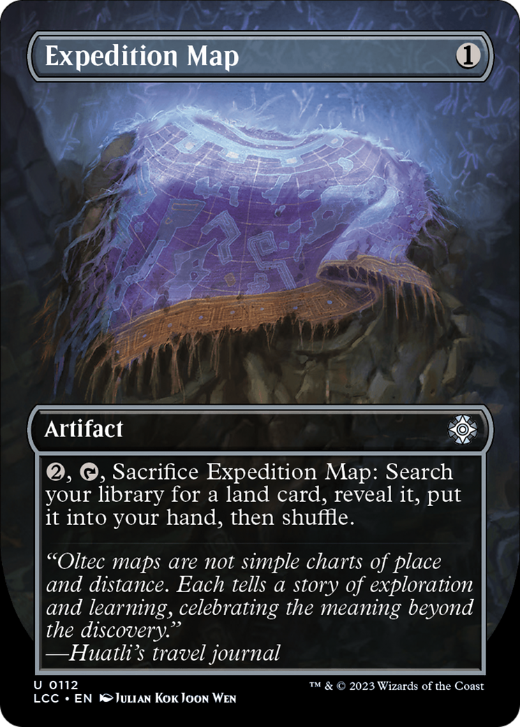 Expedition Map (Borderless) [The Lost Caverns of Ixalan Commander] | Tacoma Games