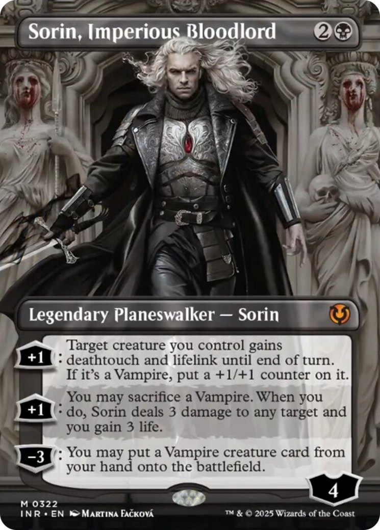 Sorin, Imperious Bloodlord (Borderless) [Innistrad Remastered] | Tacoma Games