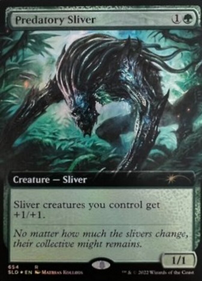 Predatory Sliver (Extended Art) [Secret Lair Drop Promos] | Tacoma Games