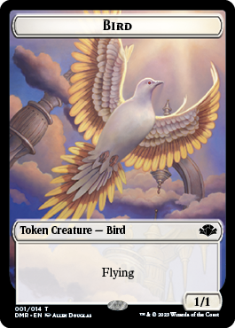 Bird Token [Dominaria Remastered Tokens] | Tacoma Games