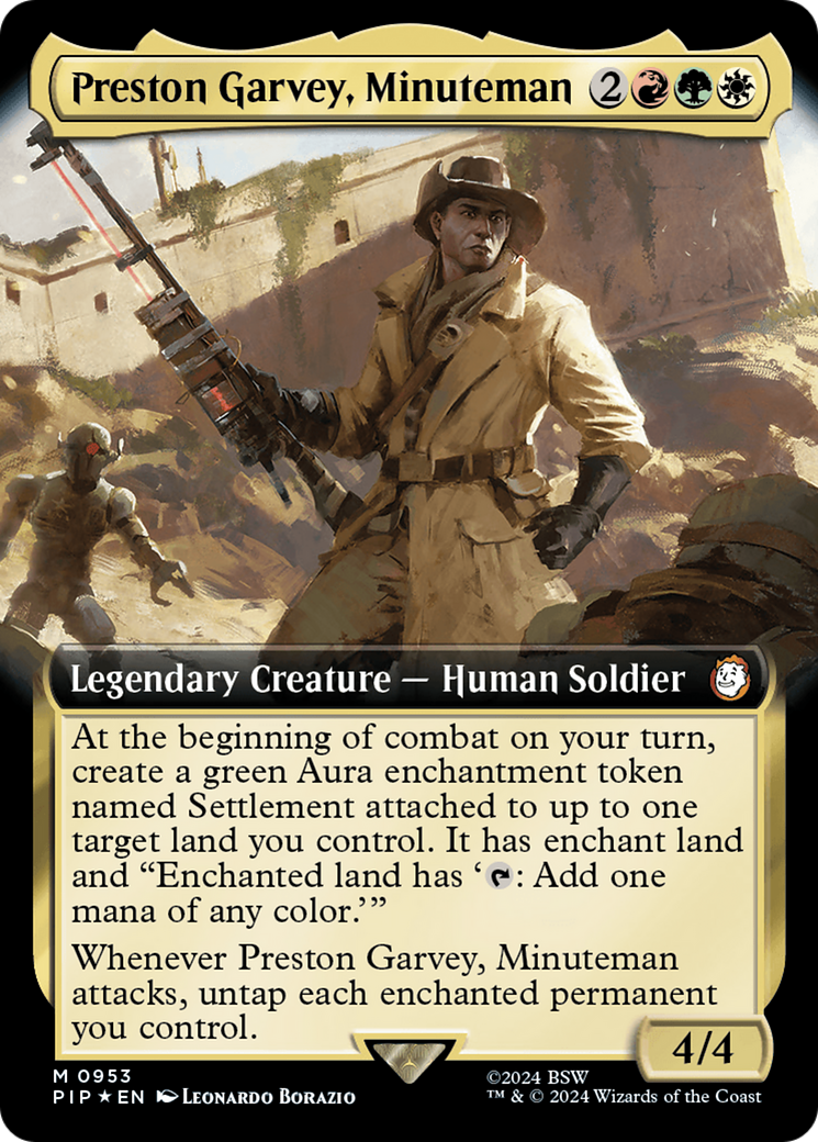 Preston Garvey, Minuteman (Extended Art) (Surge Foil) [Fallout] | Tacoma Games