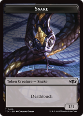 Snake // Myr Double-Sided Token [Tarkir: Dragonstorm Commander Tokens] | Tacoma Games