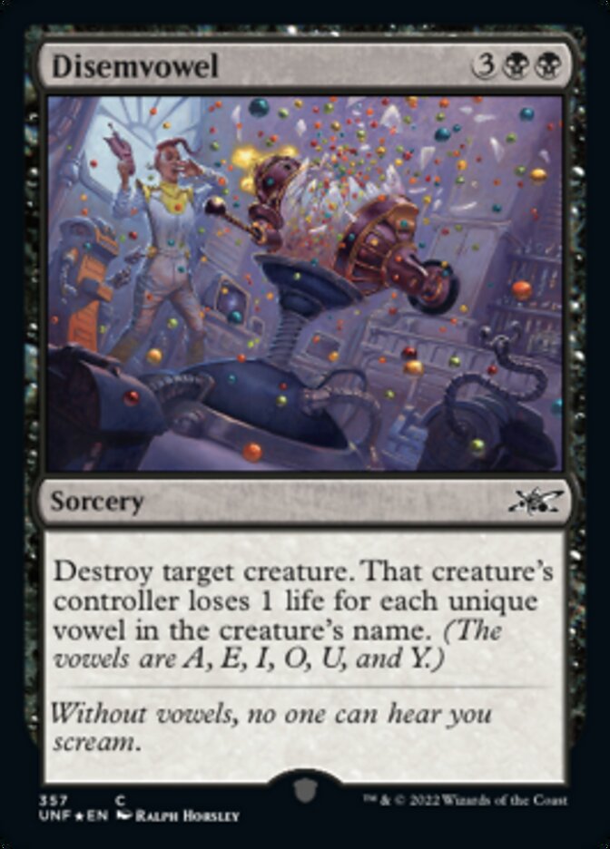 Disemvowel (Galaxy Foil) [Unfinity] | Tacoma Games