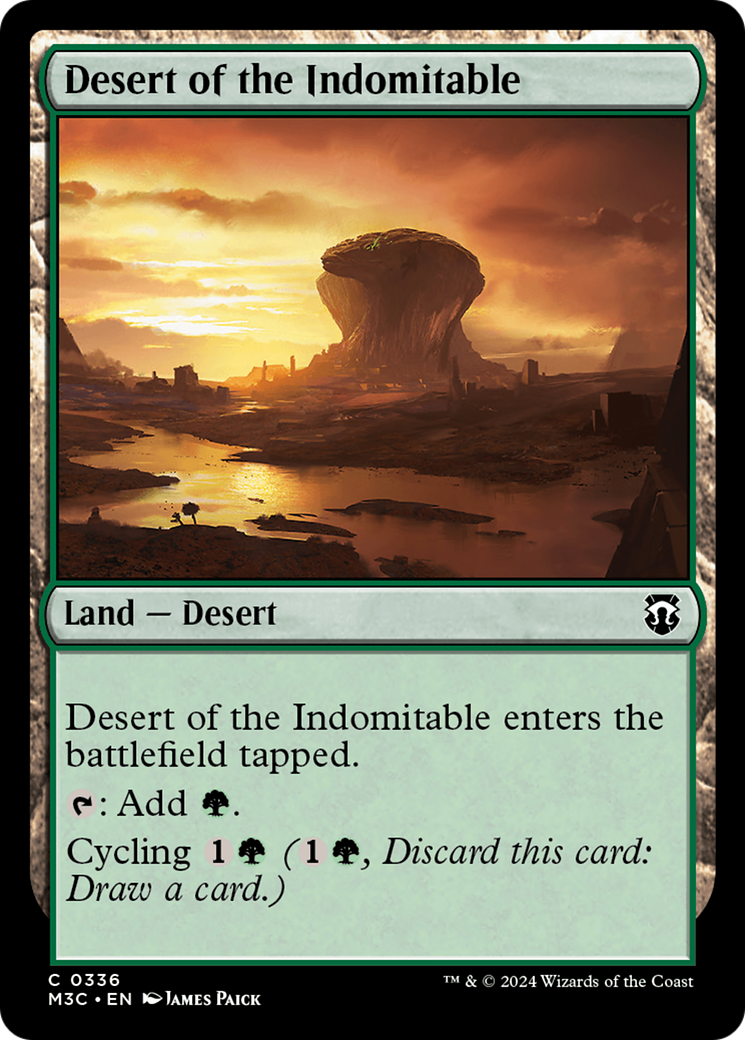 Desert of the Indomitable (Ripple Foil) [Modern Horizons 3 Commander] | Tacoma Games