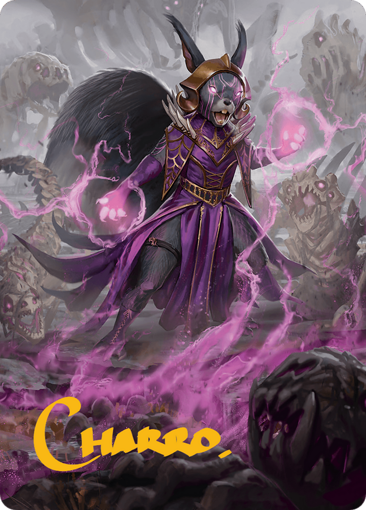 Liliana of the Dark Realms Art Card (Gold-Stamped Signature) [Bloomburrow Art Series] | Tacoma Games