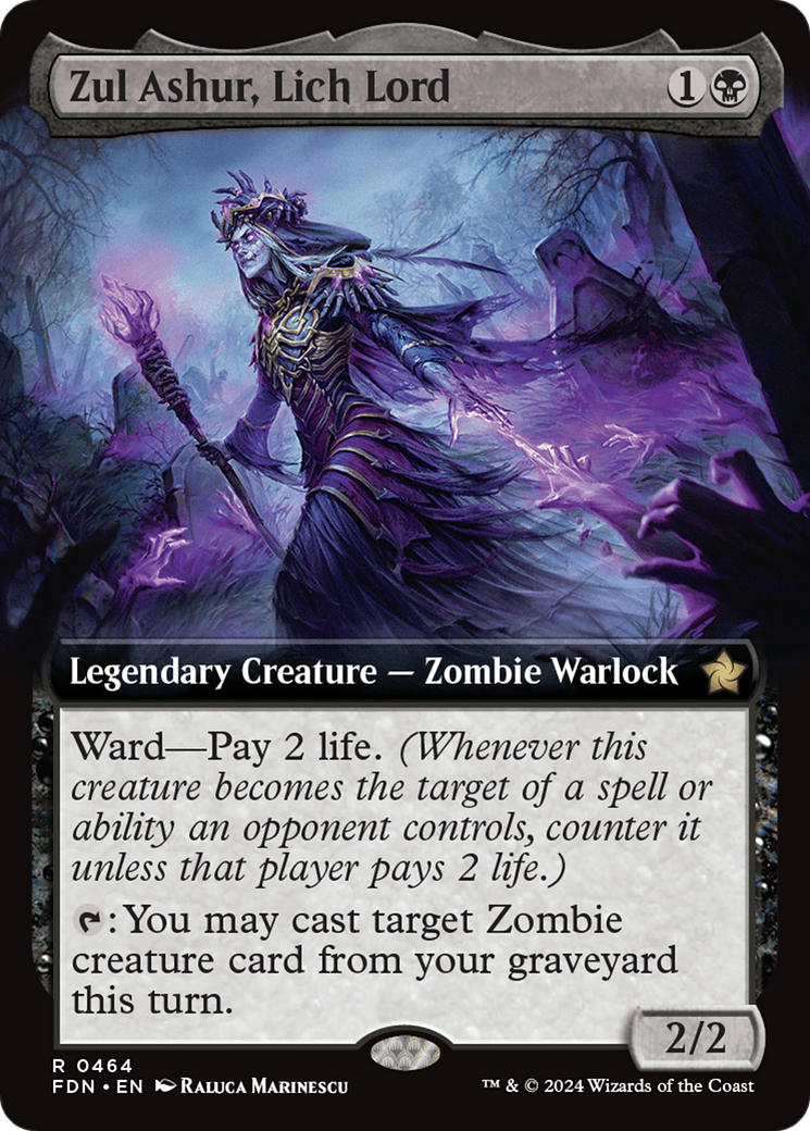 Zul Ashur, Lich Lord (Extended Art) [Foundations] | Tacoma Games