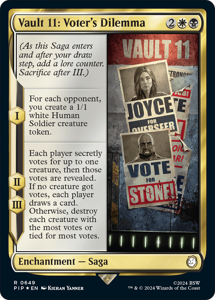 Vault 11: Voter's Dilemna (Surge Foil) [Fallout] | Tacoma Games