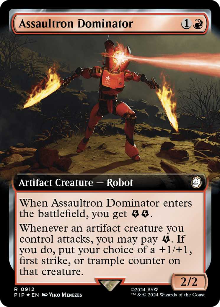 Assaultron Dominator (Extended Art) (Surge Foil) [Fallout] | Tacoma Games