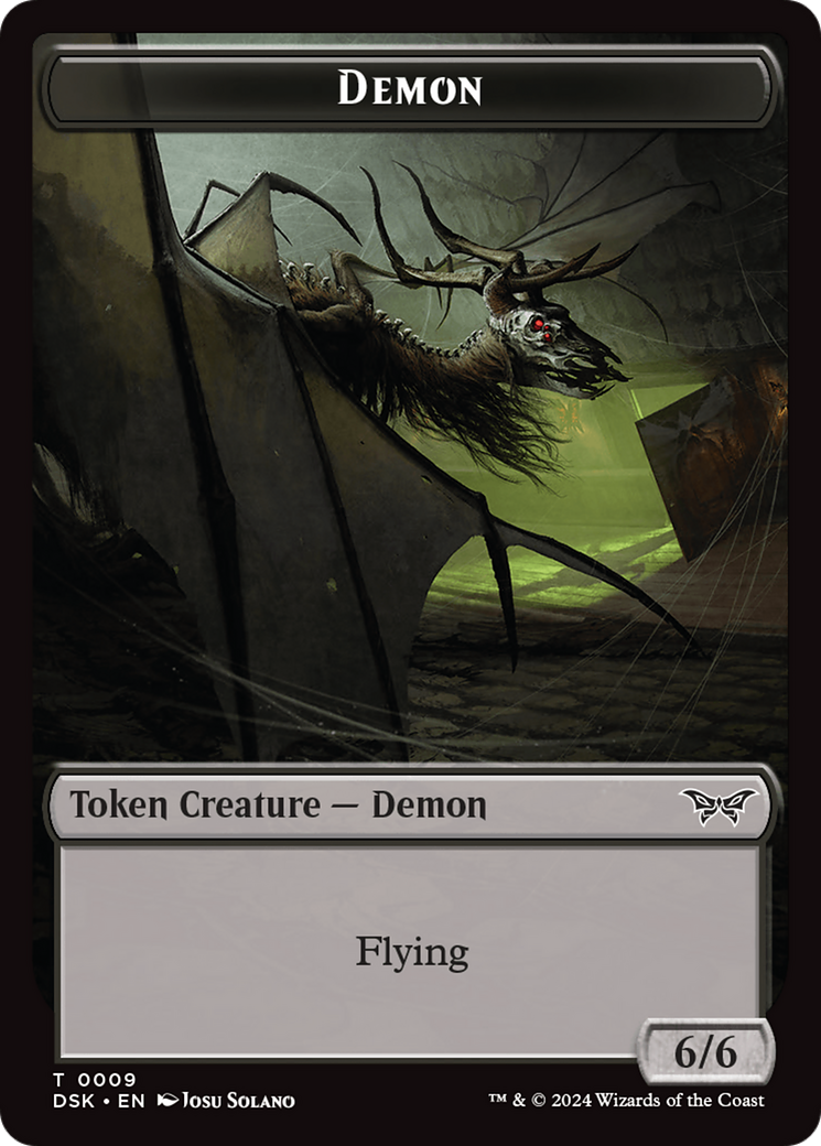 Demon Token [Duskmourn: House of Horror Tokens] | Tacoma Games