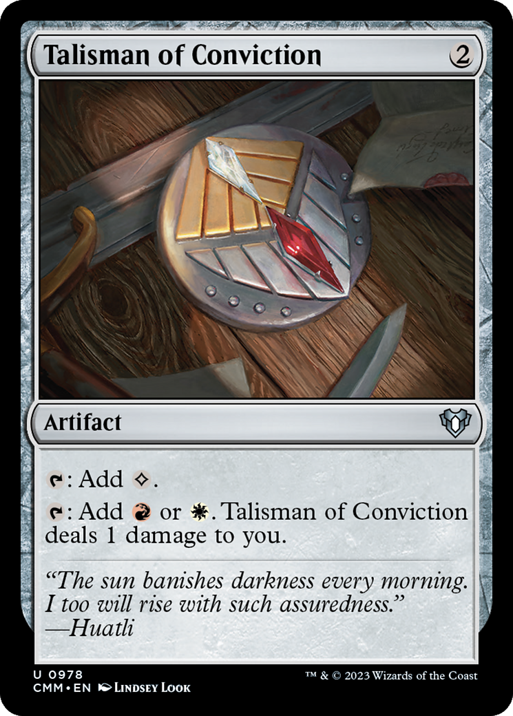 Talisman of Conviction [Commander Masters] | Tacoma Games