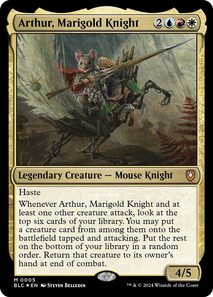 Arthur, Marigold Knight [Bloomburrow Commander] | Tacoma Games