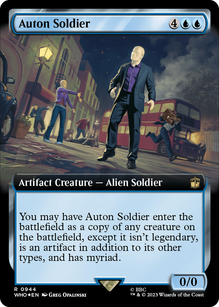 Auton Soldier (Extended Art) (Surge Foil) [Doctor Who] | Tacoma Games