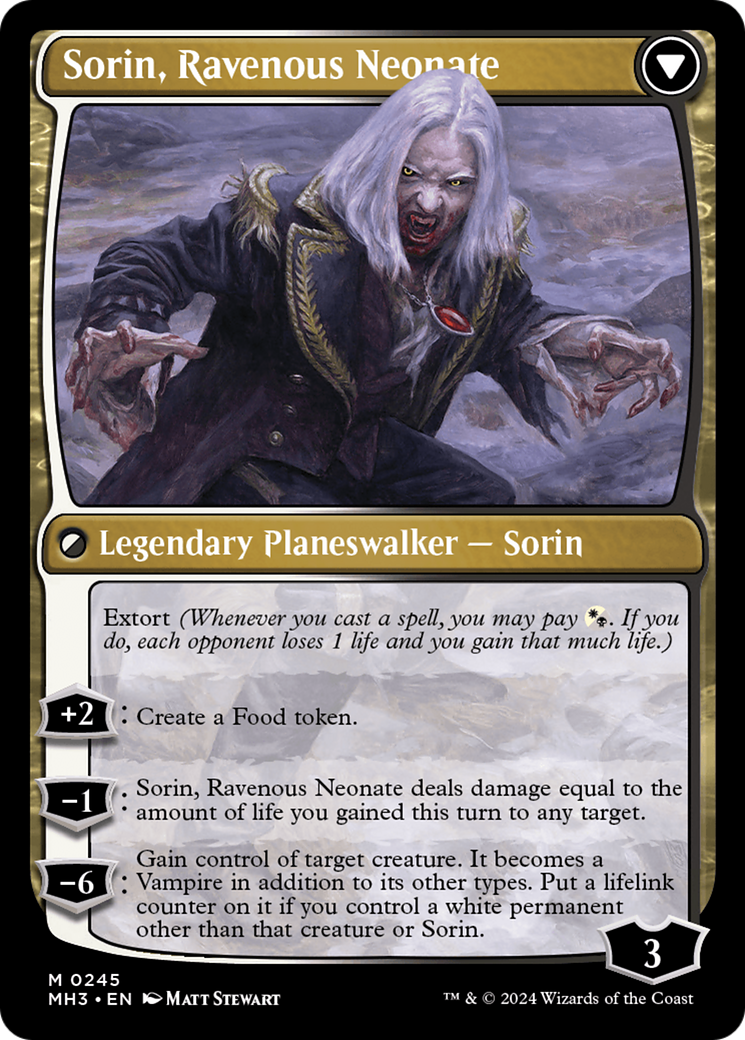 Sorin of House Markov // Sorin, Ravenous Neonate [Modern Horizons 3] | Tacoma Games