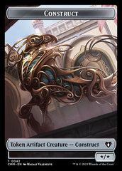 Elemental (0026) // Construct (0042) Double-Sided Token [Commander Masters Tokens] | Tacoma Games