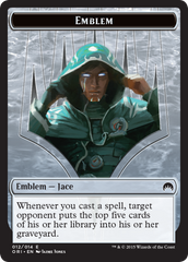 Pest // Jace, Telepath Unbound Emblem Double-Sided Token [Secret Lair: From Cute to Brute Tokens] | Tacoma Games