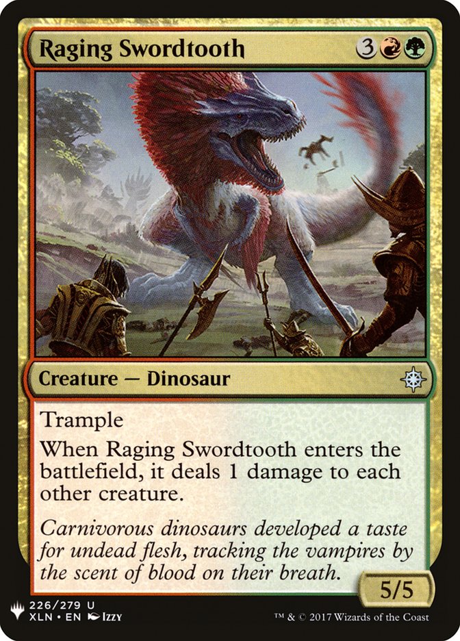 Raging Swordtooth [Mystery Booster] | Tacoma Games