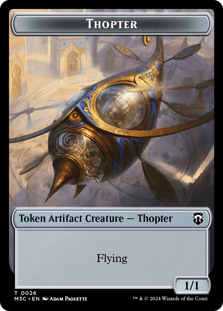 Thopter // Copy Double-Sided Token [Modern Horizons 3 Commander Tokens] | Tacoma Games