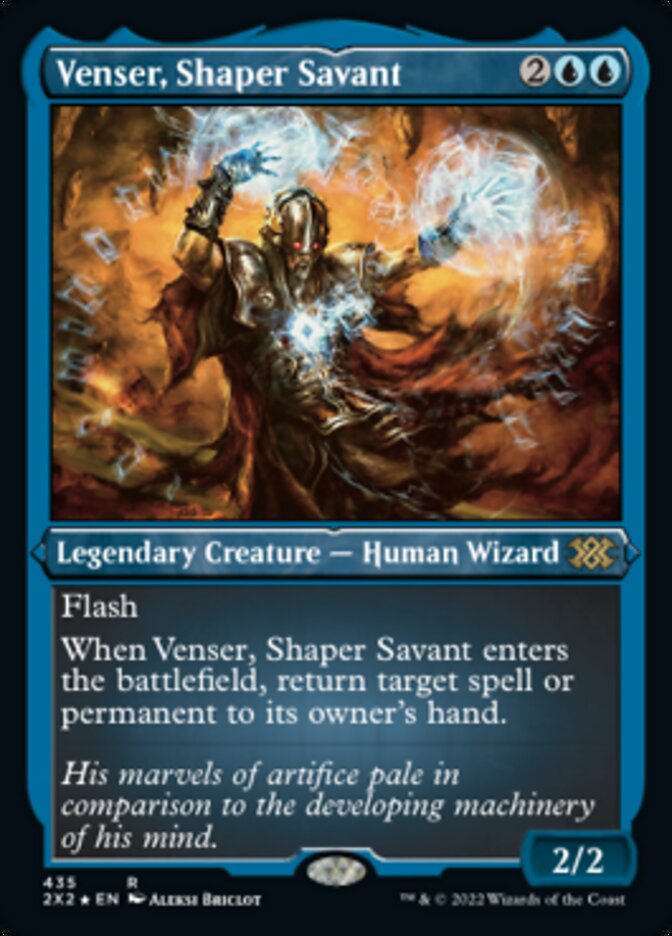 Venser, Shaper Savant (Foil Etched) [Double Masters 2022] | Tacoma Games