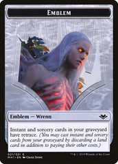 Zombie (007) // Wrenn and Six Emblem (021) Double-Sided Token [Modern Horizons Tokens] | Tacoma Games