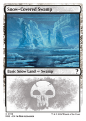 Snow-Covered Swamp (White Border) [Mystery Booster 2] | Tacoma Games