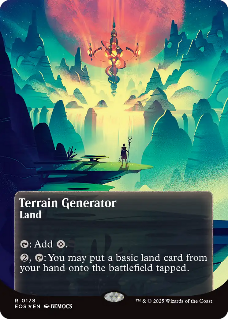 Terrain Generator (0178) (Borderless) (Galaxy Foil) [Edge of Eternities: Stellar Sights] | Tacoma Games