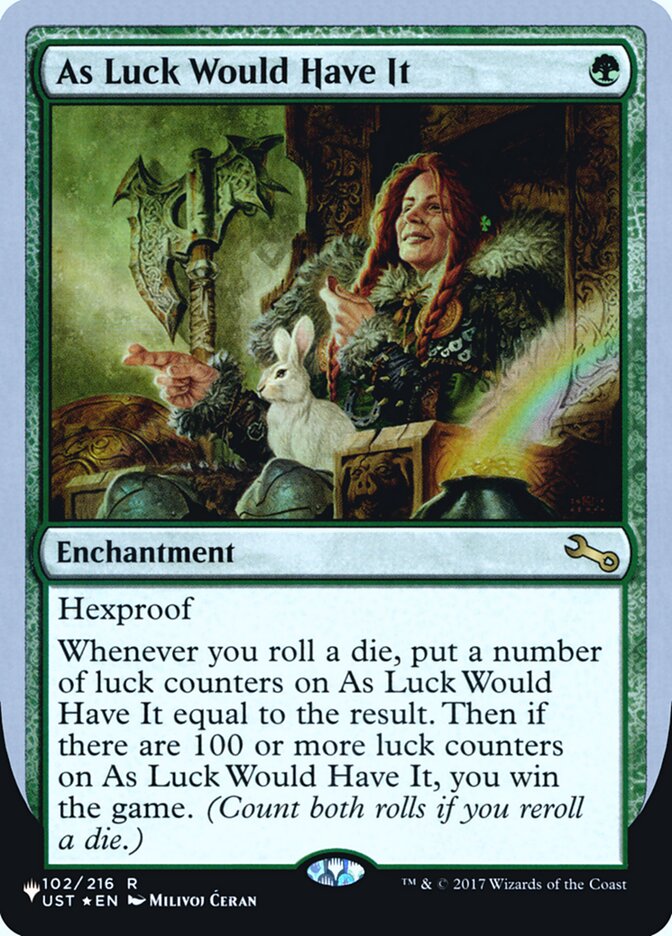 As Luck Would Have It (Unfinity Foil Edition) [The List] | Tacoma Games
