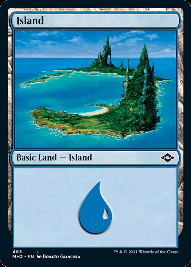 Island (483) (Foil Etched) [Modern Horizons 2] | Tacoma Games