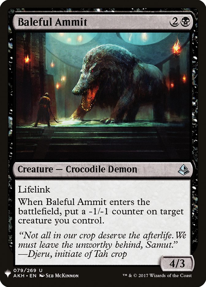 Baleful Ammit [Mystery Booster] | Tacoma Games