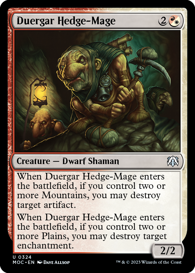 Duergar Hedge-Mage [March of the Machine Commander] | Tacoma Games