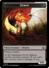 Angel (3) // Demon Double-Sided Token [March of the Machine Commander Tokens] | Tacoma Games