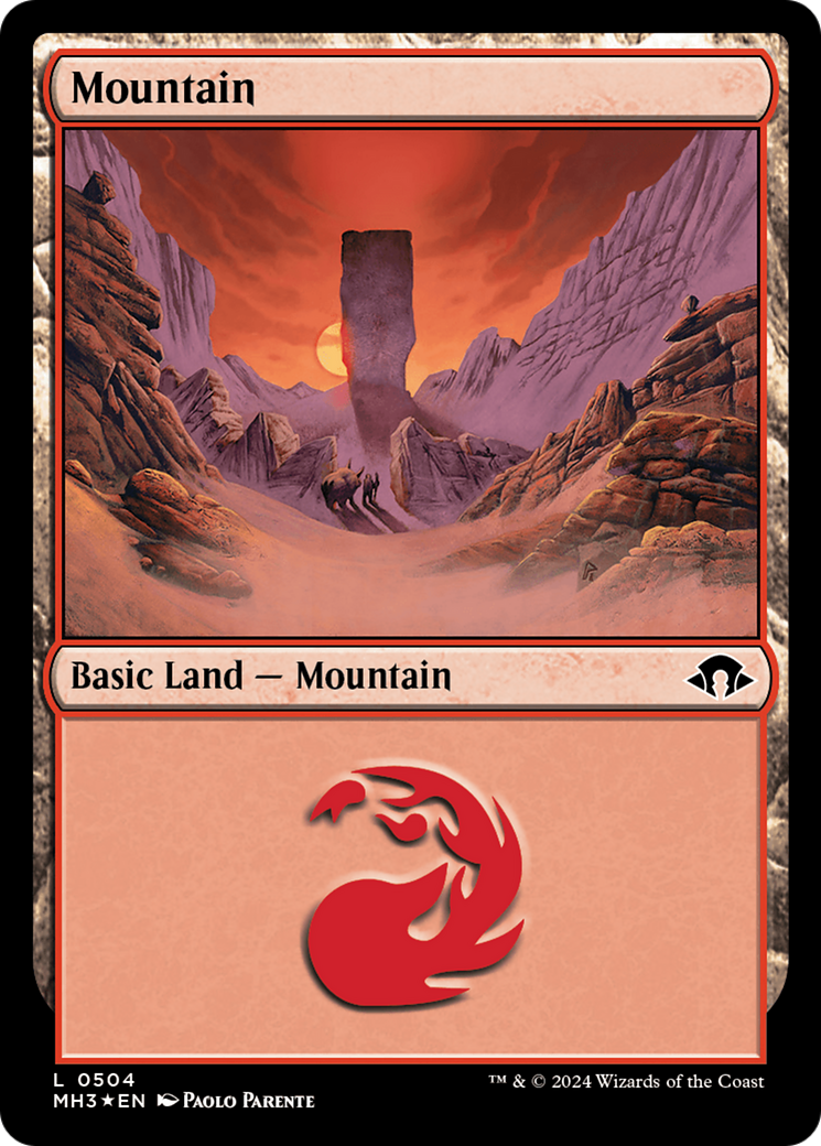 Mountain (0504) (Ripple Foil) [Modern Horizons 3] | Tacoma Games