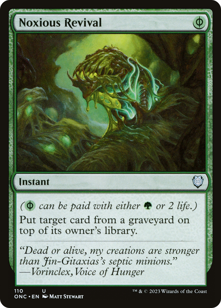 Noxious Revival [Phyrexia: All Will Be One Commander] | Tacoma Games