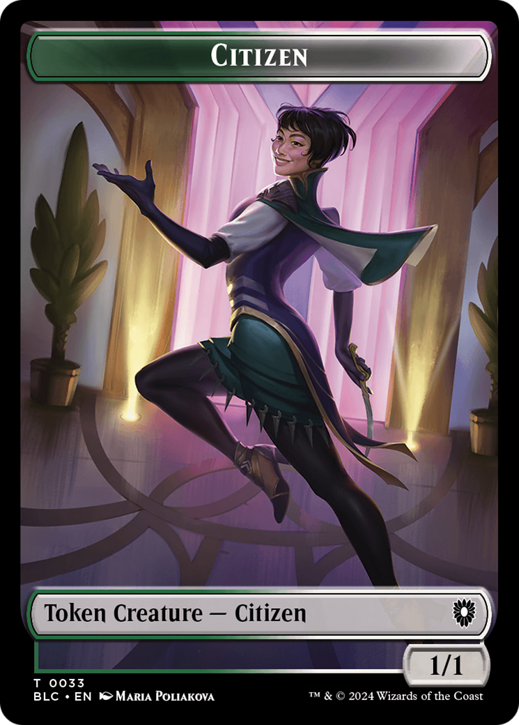 Soldier // Citizen Double-Sided Token [Bloomburrow Commander Tokens] | Tacoma Games