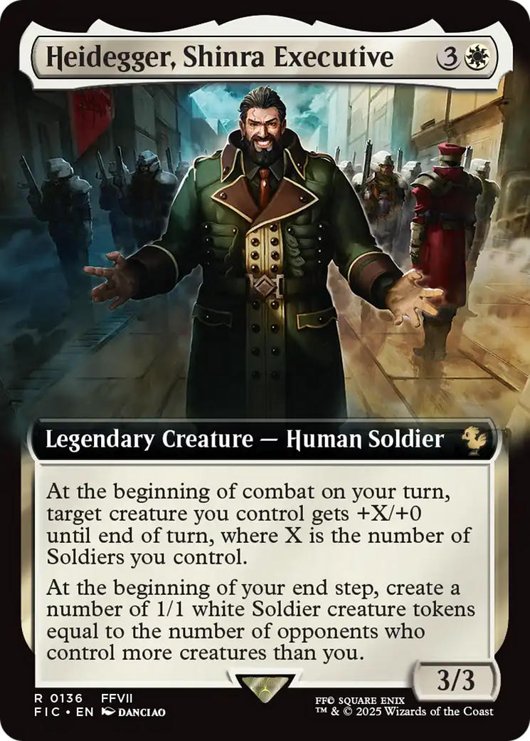 Heidegger, Shinra Executive (Extended Art) [FINAL FANTASY Commander] | Tacoma Games