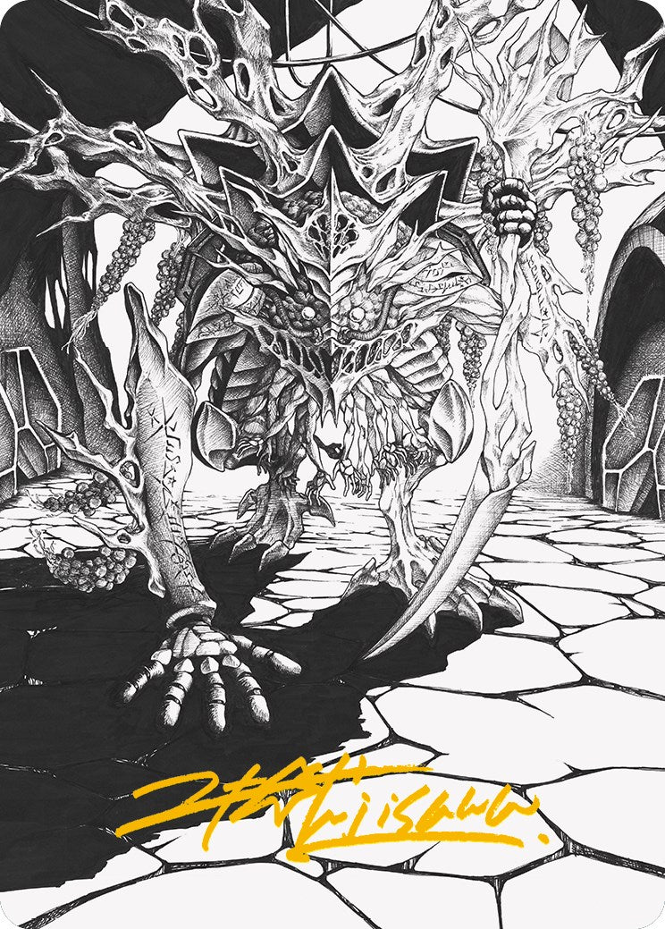 Thrun, Breaker of Silence Art Card (Gold-Stamped Signature) [Phyrexia: All Will Be One Art Series] | Tacoma Games