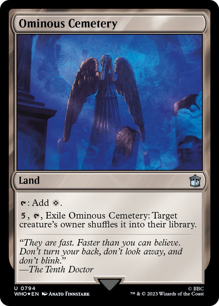 Ominous Cemetery (Surge Foil) [Doctor Who] | Tacoma Games