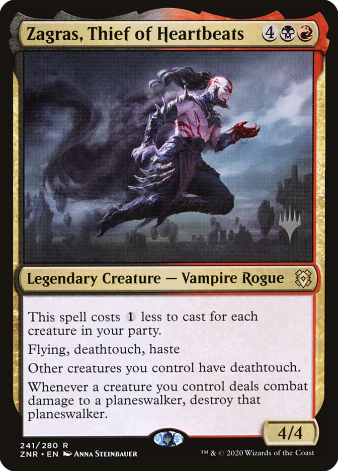 Zagras, Thief of Heartbeats (Promo Pack) [Zendikar Rising Promos] | Tacoma Games