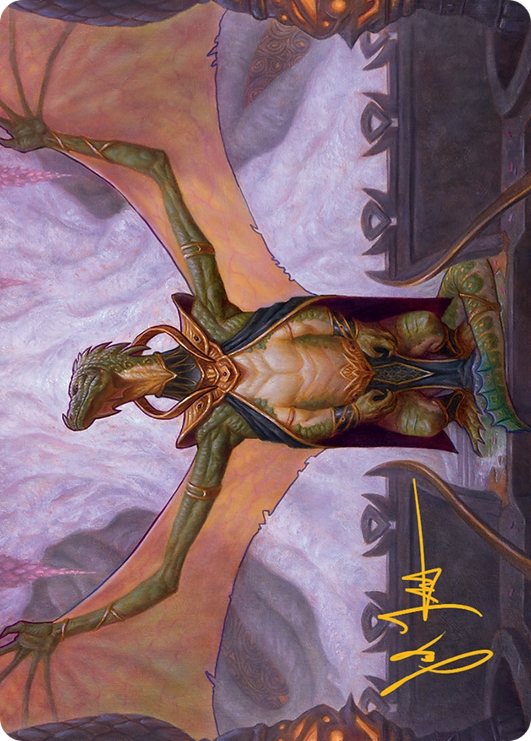 Kheru Goldkeeper Art Card (36/54) [Tarkir: Dragonstorm Art Series] | Tacoma Games