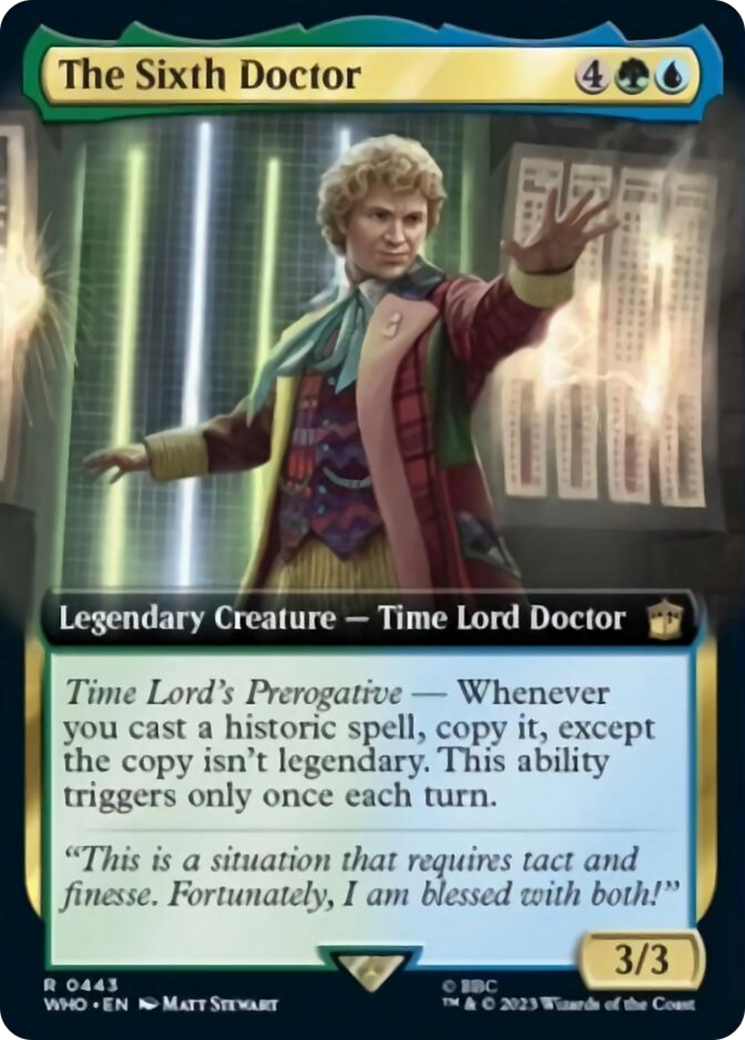 The Sixth Doctor (Extended Art) [Doctor Who] | Tacoma Games