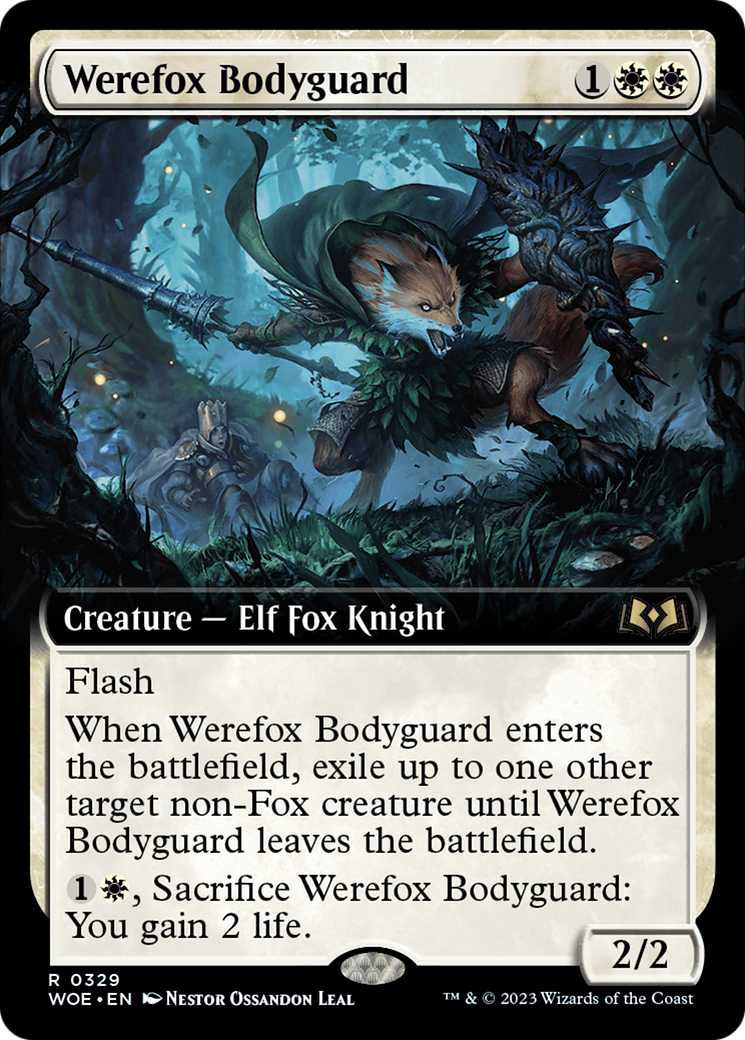 Werefox Bodyguard (Extended Art) [Wilds of Eldraine] | Tacoma Games