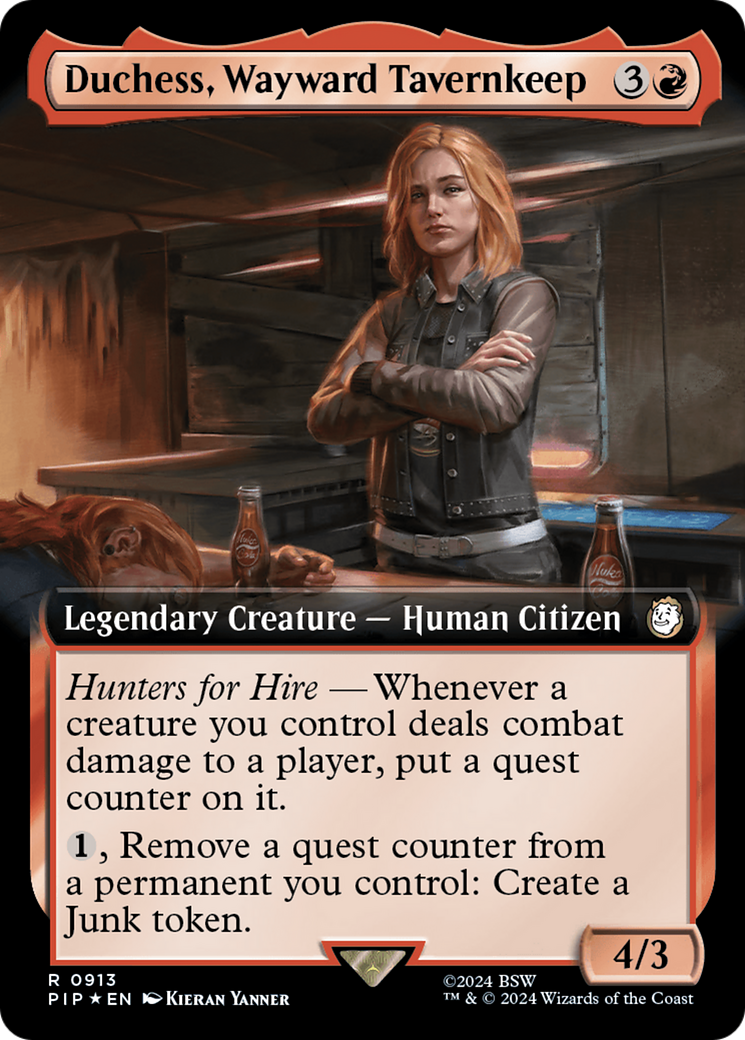 Duchess, Wayward Tavernkeep (Extended Art) (Surge Foil) [Fallout] | Tacoma Games