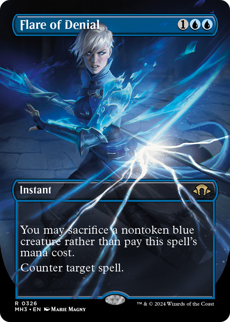 Flare of Denial (Borderless) [Modern Horizons 3] | Tacoma Games