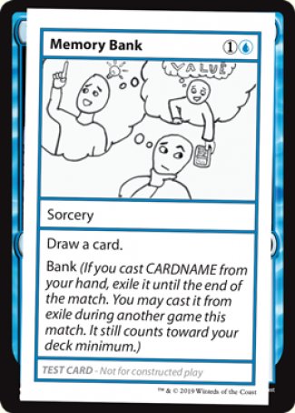 Memory Bank (2021 Edition) [Mystery Booster Playtest Cards] | Tacoma Games