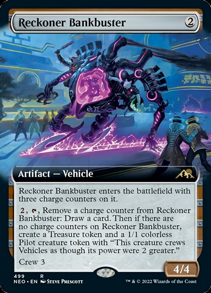 Reckoner Bankbuster (Extended Art) [Kamigawa: Neon Dynasty] | Tacoma Games